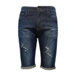 Black Frost Short Dark Wash Ripped