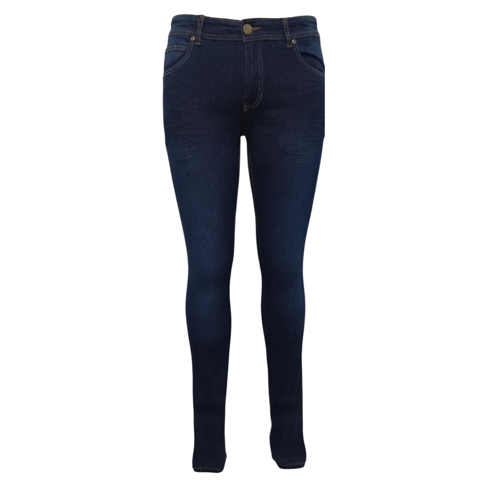 mens basic skinny jean bark wash 001 front Skinny Jeans Dark Wash - Image 1
