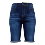 Dark Wash  Short With Whiskers
